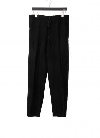 FORME D’EXPRESSION HP036 LGOB Men Slim Pullon Pants Herren Hose Trousers wool ramie black hide m 1