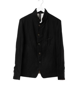 FORME D’EXPRESSION UG071 LGOB Men Cropped 5 B Jacket Blazer Herren Jacke wool ramie black hide m 1