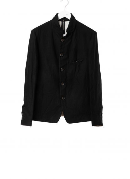 FORME D’EXPRESSION UG071 LGOB Men Cropped 5 B Jacket Blazer Herren Jacke wool ramie black hide m 1