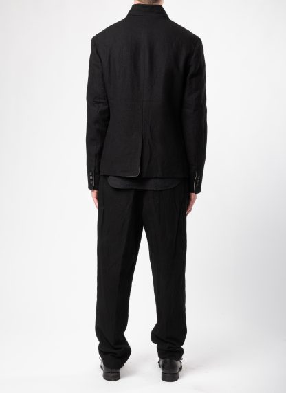 FORME D’EXPRESSION UG071 LGOB Men Cropped 5 B Jacket Blazer Herren Jacke wool ramie black hide m 10
