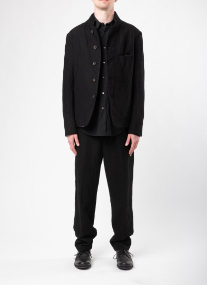 FORME D’EXPRESSION UG071 LGOB Men Cropped 5 B Jacket Blazer Herren Jacke wool ramie black hide m 3