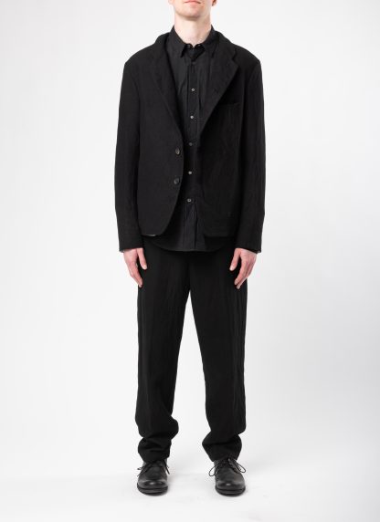 FORME D’EXPRESSION UG071 LGOB Men Cropped 5 B Jacket Blazer Herren Jacke wool ramie black hide m 5