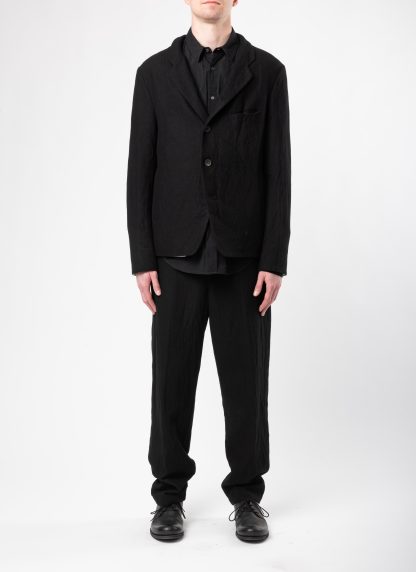 FORME D’EXPRESSION UG071 LGOB Men Cropped 5 B Jacket Blazer Herren Jacke wool ramie black hide m 6