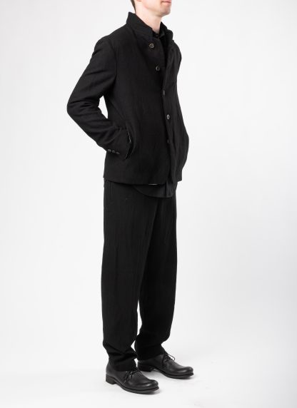 FORME D’EXPRESSION UG071 LGOB Men Cropped 5 B Jacket Blazer Herren Jacke wool ramie black hide m 8