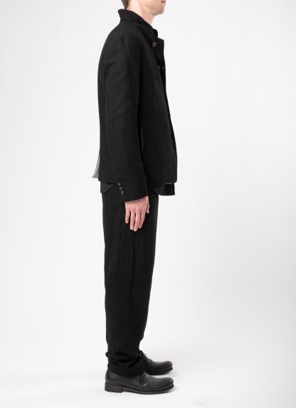 FORME D’EXPRESSION UG071 LGOB Men Cropped 5 B Jacket Blazer Herren Jacke wool ramie black hide m 9