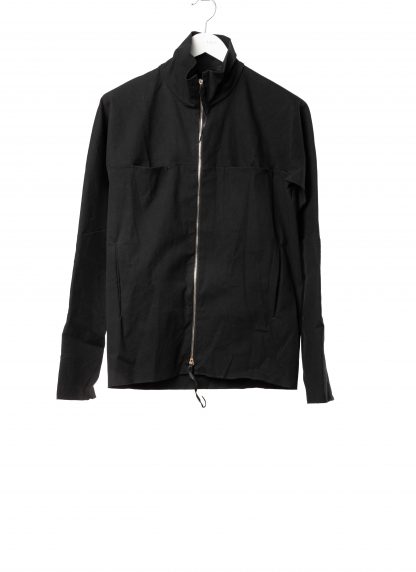 MA+ Maurizio Amadei H252DZ:P CCE Men Zipped Tall Collar Shirt Herren Zip Hemd Jacke cotton cupro ea black hide m 1