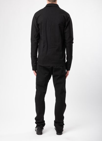 MA+ Maurizio Amadei H252DZ:P CCE Men Zipped Tall Collar Shirt Herren Zip Hemd Jacke cotton cupro ea black hide m 9