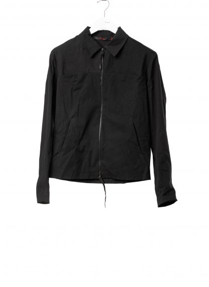 MA+ Maurizio Amadei J250Z CCE Men Zipped Trucker Jacket Herren Jacke cotton cupro ea black hide m 1