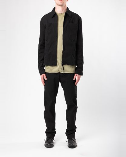 MA+ Maurizio Amadei J250Z CCE Men Zipped Trucker Jacket Herren Jacke cotton cupro ea black hide m 3