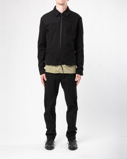 MA+ Maurizio Amadei J250Z CCE Men Zipped Trucker Jacket Herren Jacke cotton cupro ea black hide m 4