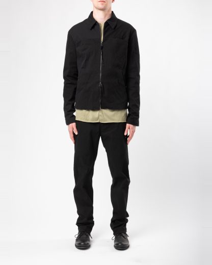 MA+ Maurizio Amadei J250Z CCE Men Zipped Trucker Jacket Herren Jacke cotton cupro ea black hide m 5