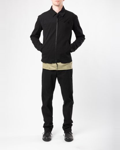 MA+ Maurizio Amadei J250Z CCE Men Zipped Trucker Jacket Herren Jacke cotton cupro ea black hide m 6