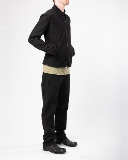 MA+ Maurizio Amadei J250Z CCE Men Zipped Trucker Jacket Herren Jacke cotton cupro ea black hide m 7