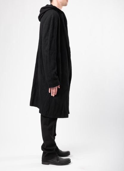 MA+ Maurizio Amadei NC328 NWA Men Hooded Cardigan Jacket Herren Jacke wool alpaca black hide m 5