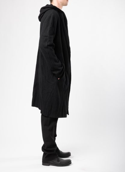 MA+ Maurizio Amadei NC328 NWA Men Hooded Cardigan Jacket Herren Jacke wool alpaca black hide m 6