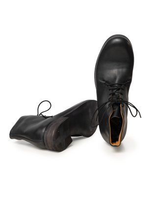 MA+ Maurizio Amadei S1A2 VE15 Men One Piece Leather Short Boot Shoe Herren Schuh vachetta cow leather black hide m 1