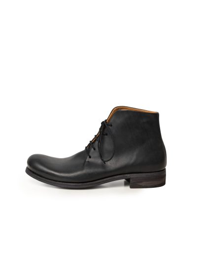MA+ Maurizio Amadei S1A2 VE15 Men One Piece Leather Short Boot Shoe Herren Schuh vachetta cow leather black hide m 3
