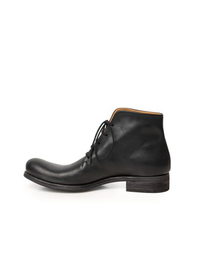 MA+ Maurizio Amadei S1A2 VE15 Men One Piece Leather Short Boot Shoe Herren Schuh vachetta cow leather black hide m 5