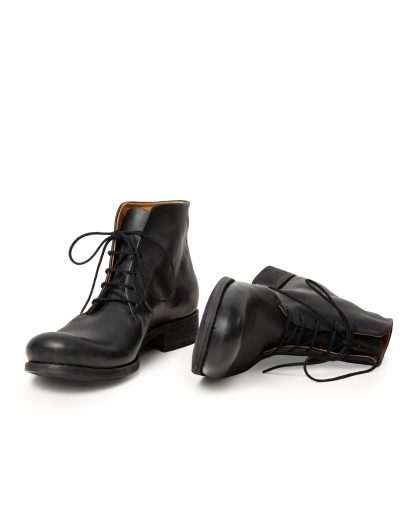 MA+ Maurizio Amadei S1A2 VE15 Men One Piece Leather Short Boot Shoe Herren Schuh vachetta cow leather black hide m 8