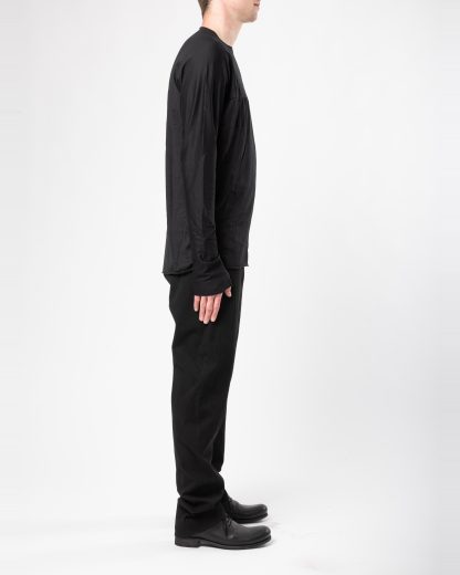 MA+ Maurizio Amadei T211D JCL10 Men One Piece LS T Shirt Herren tee tshirt cotton black hide m 4