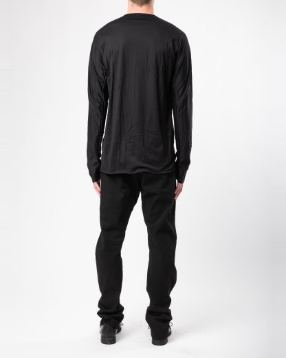 MA+ Maurizio Amadei T211D JCL10 Men One Piece LS T Shirt Herren tee tshirt cotton black hide m 5