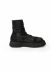 GUIDI 525VPW Men Laced Up Patchwork Boot Shoe Herren Schuh Stiefel vibram sole horse leather black hide m 3