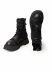 GUIDI 525VPW Men Laced Up Patchwork Boot Shoe Herren Schuh Stiefel vibram sole horse leather black hide m 5
