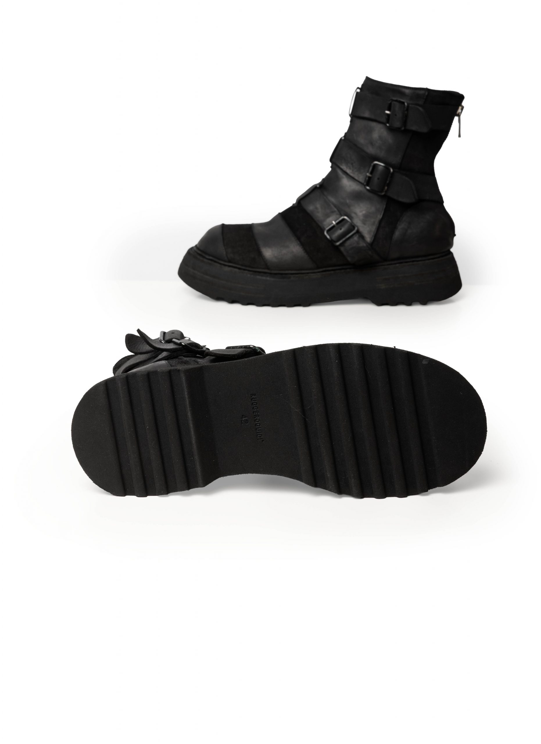 GUIDI 526VPW Men Belt Buckles Patchwork Boot Shoe Herren Schuh Stiefel vibram sole horse leather black hide m 1
