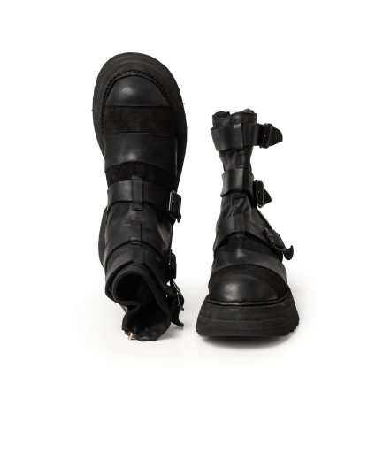 GUIDI 526VPW Men Belt Buckles Patchwork Boot Shoe Herren Schuh Stiefel vibram sole horse leather black hide m 10