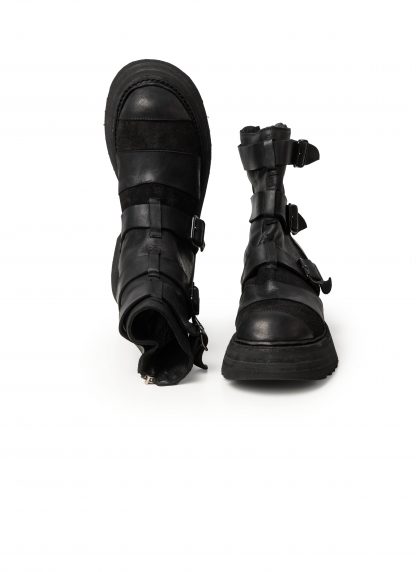 GUIDI 526VPW Men Belt Buckles Patchwork Boot Shoe Herren Schuh Stiefel vibram sole horse leather black hide m 10