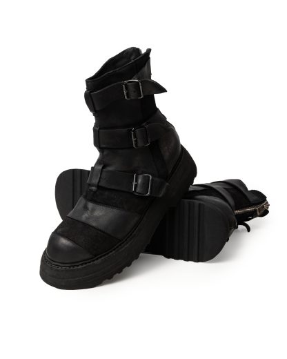 GUIDI 526VPW Men Belt Buckles Patchwork Boot Shoe Herren Schuh Stiefel vibram sole horse leather black hide m 11