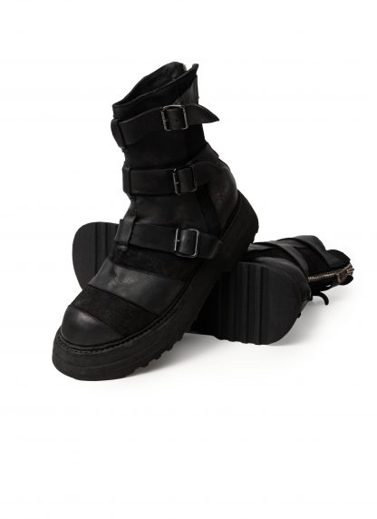 GUIDI 526VPW Men Belt Buckles Patchwork Boot Shoe Herren Schuh Stiefel vibram sole horse leather black hide m 11