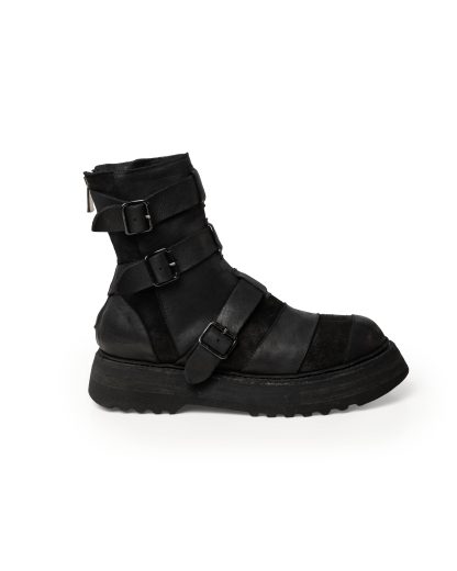 GUIDI 526VPW Men Belt Buckles Patchwork Boot Shoe Herren Schuh Stiefel vibram sole horse leather black hide m 3
