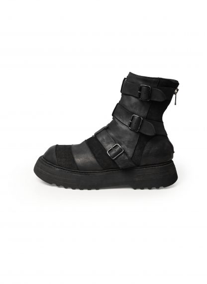 GUIDI 526VPW Men Belt Buckles Patchwork Boot Shoe Herren Schuh Stiefel vibram sole horse leather black hide m 5