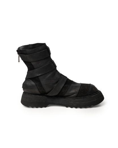 GUIDI 526VPW Men Belt Buckles Patchwork Boot Shoe Herren Schuh Stiefel vibram sole horse leather black hide m 6