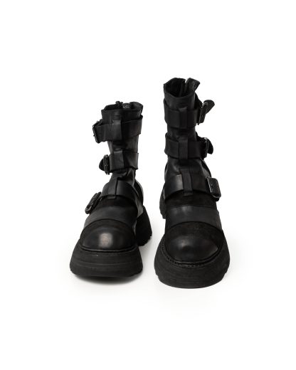 GUIDI 526VPW Women Belt Buckles Patchwork Boot Shoe Damen Female Schuh Stiefel vibram sole horse leather black hide m 3