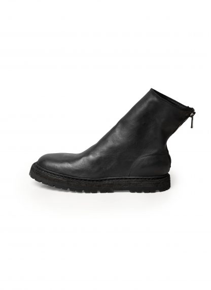 GUIDI 9860V NB Men Short Back Zip Boot With Rubber Sole Vibram herren schuh stiefel shoe horse leather black hide m 1