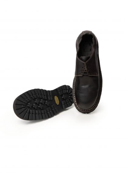 GUIDI 9920V N CV06T Men Derby With Rubber Sole Vibram herren schuh shoe horse leather dark brown hide m 5