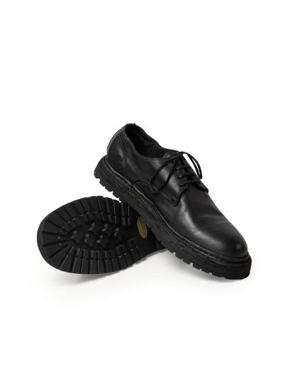 GUIDI 9920V NB Men Derby With Rubber Sole Vibram herren schuh shoe horse leather black hide m 7