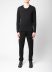 LABEL UNDER CONSTURCTION 39YSW35 ZER3 BK Men Primary Sweater Herren Pulli Pullover cotton black hide m 3