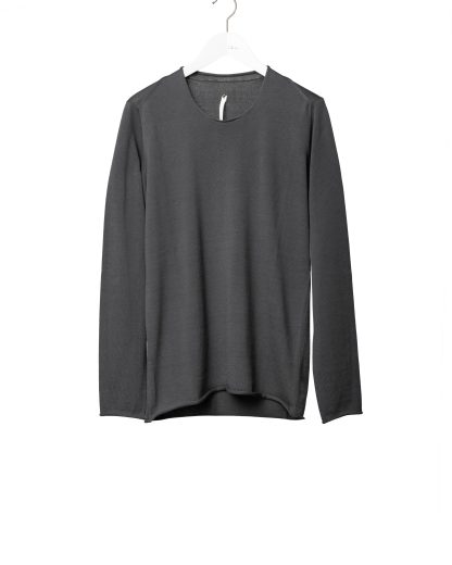 LABEL UNDER CONSTURCTION 39YSW35 ZER3 MG Men Primary Sweater Herren Pulli Pullover cotton medium grey hide m 1