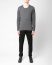 LABEL UNDER CONSTURCTION 39YSW35 ZER3 MG Men Primary Sweater Herren Pulli Pullover cotton medium grey hide m 3