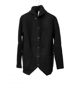 LABEL UNDER CONSTURCTION 44YJC220 CAN2SHE1 BK Men Scarf Collar Blazer Jacket Herren Jacke wool black hide m 1