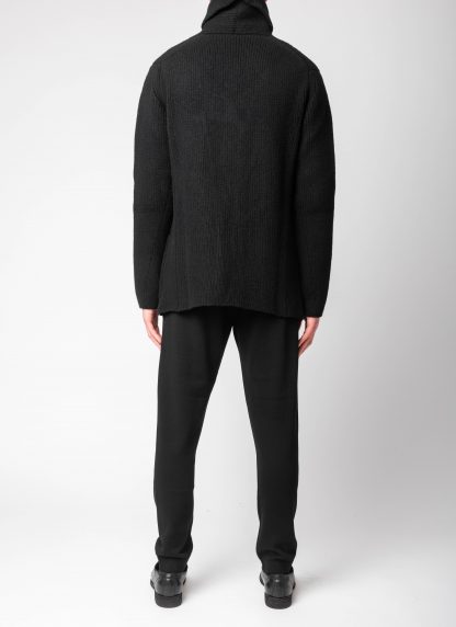 LABEL UNDER CONSTURCTION 44YJC220 CAN2SHE1 BK Men Scarf Collar Blazer Jacket Herren Jacke wool black hide m 9