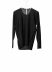 LABEL UNDER CONSTURCTION 44YSW197 GOL1 BK Men Crew Neck Arched Shoulder Sweater Herren Pulli Pullover cashmere silk black hide m 11