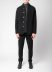 LABEL UNDER CONSTURCTION 46CJC227 T16 BK Men Reversible Crest Blazer Jacket Herren Jacke wool black hide m 10