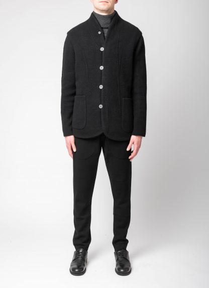 LABEL UNDER CONSTURCTION 46CJC227 T16 BK Men Reversible Crest Blazer Jacket Herren Jacke wool black hide m 11