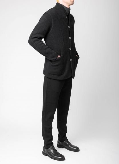 LABEL UNDER CONSTURCTION 46CJC227 T16 BK Men Reversible Crest Blazer Jacket Herren Jacke wool black hide m 12
