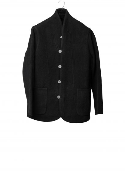 LABEL UNDER CONSTURCTION 46CJC227 T16 BK Men Reversible Crest Blazer Jacket Herren Jacke wool black hide m 3