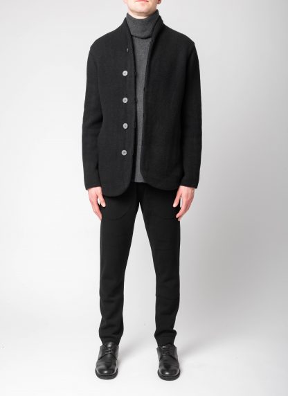 LABEL UNDER CONSTURCTION 46CJC227 T16 BK Men Reversible Crest Blazer Jacket Herren Jacke wool black hide m 5
